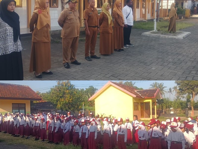 HARI PERTAMA MASUK SEKOLAH DAN HALAL BI HALAL DEWAN GURU DAN SISWA SDN 1 PALANGAN