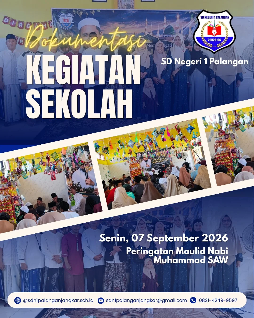 KELUARGA BESAR SDN 1 PALANGAN MEMPERINGATI MAULID NABI MUHAMMAD SAW 1448 H